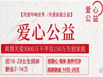 若羌捐卵助孕生子 爱心志愿者招募